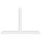 Ekena Millwork Portland Architectural Grade PVC Gable Bracket, 60"W x 40"H x 4"D x 4"F, 16/12 Pitch GBP060X40X0404POR00 - alternate 5